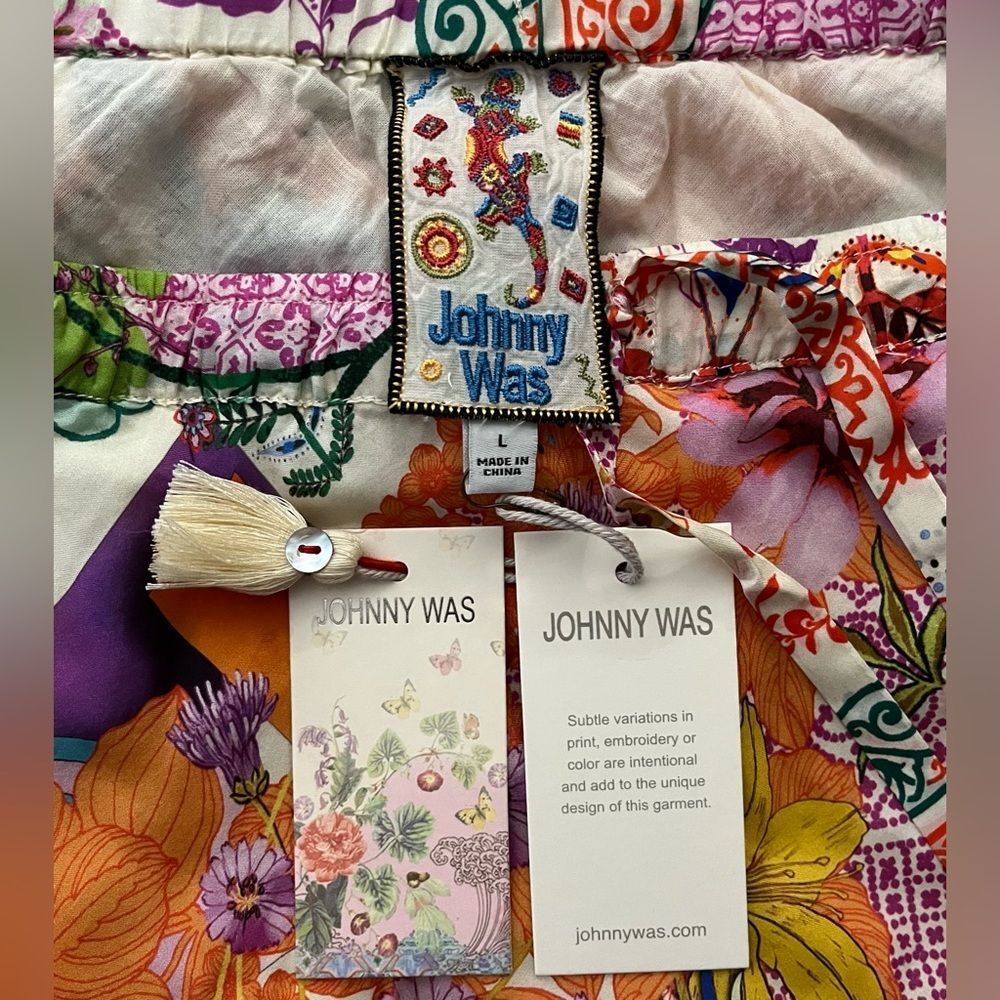Johnny Was Sebrina Tiered Skirt | NWT | Size L | (TC) - Picture 5 of 8